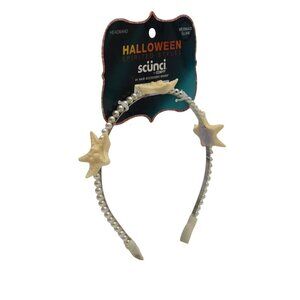 Halloween Scunci Mermaid Glam Headband With Starfish Faux Pearls